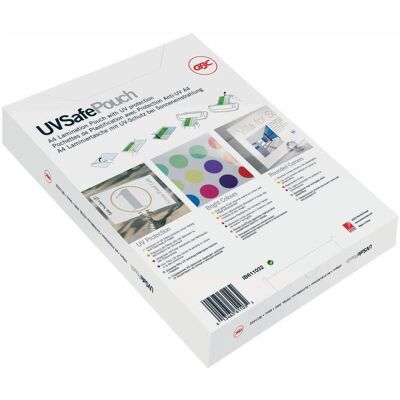 GBC, Laminierfolie, UV Safe Laminating Pouch (A4, 100 Stk., 300 µm) GBC, Laminierfolie, UV Safe Laminating Pouch (A4, 100 Stk., 300 µm)