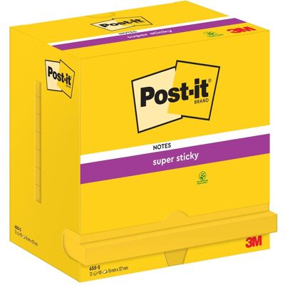 Post-it, Haftnotiz, Super Sticky Notes Haftnotizen, 127 x 76 mm, gelb (127 x 76 mm) Post-it, Haftnotiz, Super Sticky Notes Haftnotizen, 127 x 76 mm, gelb (127 x 76 mm)