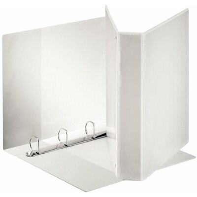 Leitz, Ordner, Esselte Präsentations-Ringbuch Standard, A4 Überbreite, weiss 4 D-Ring-Mechanik, Rückenbreite: 65 mm (A4, 63 mm, 1 Stk.) Leitz, Ordner, Esselte Präsentations-Ringbuch Standard, A4 Überbreite, weiss 4 D-Ring-Mechanik, Rückenbreite: 65 mm (A4, 63 mm, 1 Stk.)