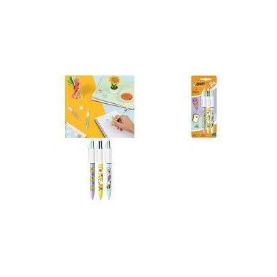 Bic, Schreibstifte, Druckkugelschreiber 4 Colours Kawaii, 3er Blister Strichstärke: 0,32 mm, mit Kawaii-Motiven, farbig (3x) Bic, Schreibstifte, Druckkugelschreiber 4 Colours Kawaii, 3er Blister Strichstärke: 0,32 mm, mit Kawaii-Motiven, farbig (3x)