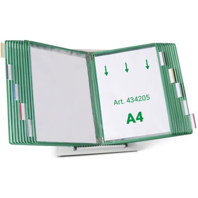 Tarifold, Informationsschild, Sichttafelsystem 434205 DIN A4 grün mit 20 St. Sichttafeln Tarifold, Informationsschild, Sichttafelsystem 434205 DIN A4 grün mit 20 St. Sichttafeln