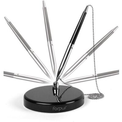 Forpus, Schreibstifte, Pen Table-Pen 0.7mm,Black, with Chain 1207-009 (1x) Forpus, Schreibstifte, Pen Table-Pen 0.7mm,Black, with Chain 1207-009 (1x)