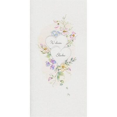 Teka, Grusskarte + Briefpapier, Hochzeitskarte DL S60 - Zwei Herzen Teka, Grusskarte + Briefpapier, Hochzeitskarte DL S60 - Zwei Herzen