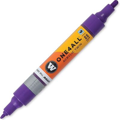 Molotow, Marker, Marqueur pour Maquettes - One4All Twin - Acrylique Groseille - 1,5/4mm - -042 - 14 cm (1x) Molotow, Marker, Marqueur pour Maquettes - One4All Twin - Acrylique Groseille - 1,5/4mm - -042 - 14 cm (1x)