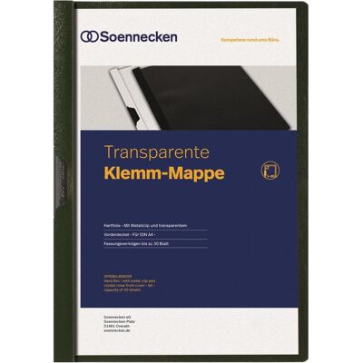 Soennecken, Mappe, Klemmhefter A4, Grün (A4, 1x) Soennecken, Mappe, Klemmhefter A4, Grün (A4, 1x)