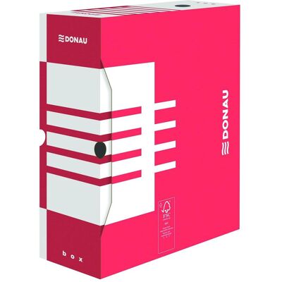 Donau, Dokumentenablage, BOGENBOX. A4/120 mm rote Archivbox – 7662301FSC-04 (A4) Donau, Dokumentenablage, BOGENBOX. A4/120 mm rote Archivbox – 7662301FSC-04 (A4)