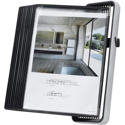 Tarifold, Informationsschild, Sichttafelsystem VEO 714517 DIN A4 schwarz mit 10 St. Sichttafeln Tarifold, Informationsschild, Sichttafelsystem VEO 714517 DIN A4 schwarz mit 10 St. Sichttafeln