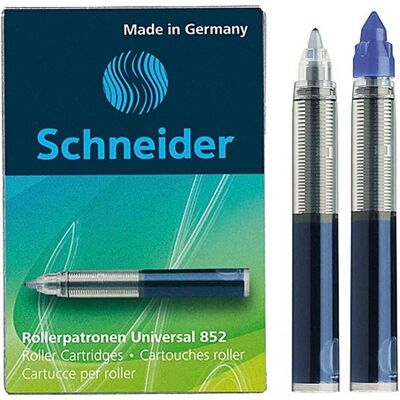 Schneider, Ersatzpatronen + Tintenfass, Breeze (Blau, 0.30 mm, 5 Stk.) Schneider, Ersatzpatronen + Tintenfass, Breeze (Blau, 0.30 mm, 5 Stk.)