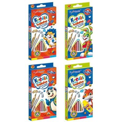 St. Majewski, Bleistift, BAMBINO School dreieckige Bleistifte 12 Farben (12x) St. Majewski, Bleistift, BAMBINO School dreieckige Bleistifte 12 Farben (12x)