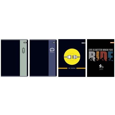 Interdruk, Heft + Block, Men Vibe Notizbuch A5/60K kariert (5 Stk) (A5, Kariert) Interdruk, Heft + Block, Men Vibe Notizbuch A5/60K kariert (5 Stk) (A5, Kariert)