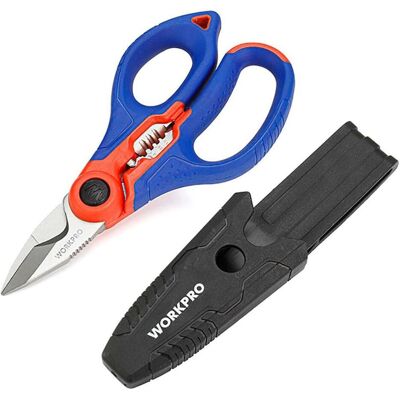 Workpro, Schere, Elektrikerschere 16,7 x 8 x 2,8 cm 3 in 1 (16.70 cm) Workpro, Schere, Elektrikerschere 16,7 x 8 x 2,8 cm 3 in 1 (16.70 cm)