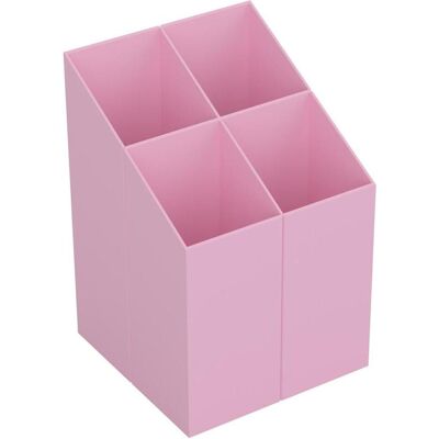 Ico, Schreibtisch Accessoire, Schreibtisch-Organizer quadratisch, 4 Fächer, pastellrosa Ico, Schreibtisch Accessoire, Schreibtisch-Organizer quadratisch, 4 Fächer, pastellrosa