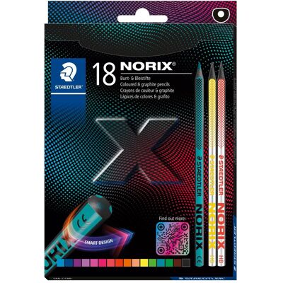 Staedtler Malstifte, Farbstiftetui 16ST Norix sortiert (18x) Staedtler Malstifte, Farbstiftetui 16ST Norix sortiert (18x)