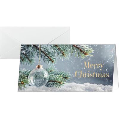 Sigel, Grusskarte + Briefpapier, 25 Weihnachtskarten Snowy Idyll DIN lang (25 Stk.) Sigel, Grusskarte + Briefpapier, 25 Weihnachtskarten Snowy Idyll DIN lang (25 Stk.)