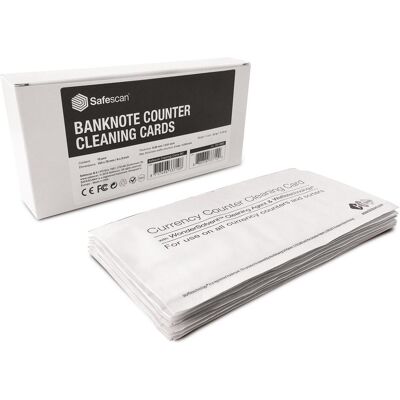 Safescan, Geldzähler, Reinigungskarten für Banknotenzähler (Geldscheinzähler) Safescan, Geldzähler, Reinigungskarten für Banknotenzähler (Geldscheinzähler)