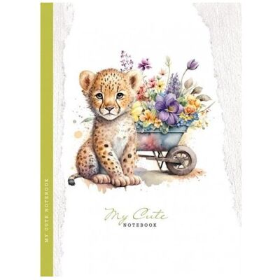 Fresh, Heft + Block, Dekoratives Notizbuch 143x200/48K TW Cheetah Grid (A5, Gepunktet, Harter Einband) Fresh, Heft + Block, Dekoratives Notizbuch 143x200/48K TW Cheetah Grid (A5, Gepunktet, Harter Einband)