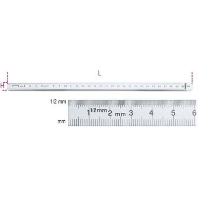 BETA, Lineal, 016820050 1682 Flexibles Lineal 500 mm (50 cm) BETA, Lineal, 016820050 1682 Flexibles Lineal 500 mm (50 cm)