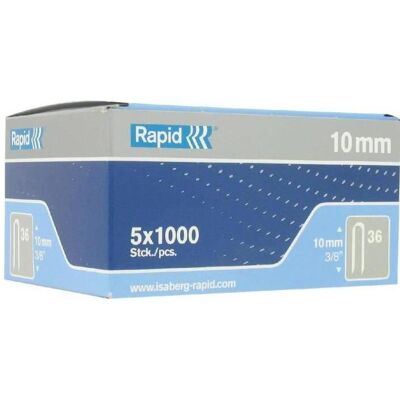 Rapid, Büroklammer, Typ 36 Kabelklammer 10 mm (5000x) Rapid, Büroklammer, Typ 36 Kabelklammer 10 mm (5000x)