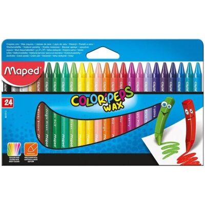 Maped, Malstifte, Wachsmalstift COLOR'PEPS WAX, 24er Kartonetui (24x) Maped, Malstifte, Wachsmalstift COLOR'PEPS WAX, 24er Kartonetui (24x)