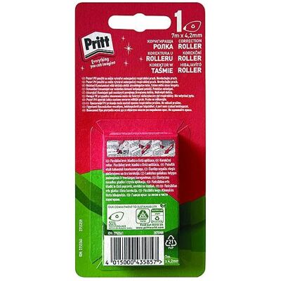 Pritt, Korrekturmittel, mini flex abdeckband, maus, 4,2 mm x 7 m, blister Pritt, Korrekturmittel, mini flex abdeckband, maus, 4,2 mm x 7 m, blister