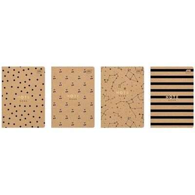 Interdruk, Heft + Block, Notizbuch A5 32 Blatt Raster 70g Kraft 10St (A5, Kariert) Interdruk, Heft + Block, Notizbuch A5 32 Blatt Raster 70g Kraft 10St (A5, Kariert)