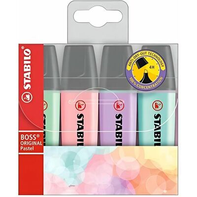 STABILO, Marker, Boss Textmarker (70/4-2) (4x) STABILO, Marker, Boss Textmarker (70/4-2) (4x)