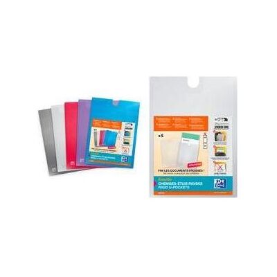 Oxford, Mappe, EasyGo Dokumentenhülle HAWAI, DIN A4, farbig sortiert aus starkem Kunststoff mit moderner Oberfläch (A4, 5x) Oxford, Mappe, EasyGo Dokumentenhülle HAWAI, DIN A4, farbig sortiert aus starkem Kunststoff mit moderner Oberfläch (A4, 5x)