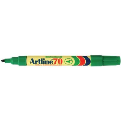 Shachihata, Marker, Artline 70N Permanentmarker Mittel Rundspitze 1,5 mm Grün Refillable (12x) Shachihata, Marker, Artline 70N Permanentmarker Mittel Rundspitze 1,5 mm Grün Refillable (12x)