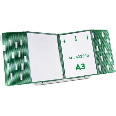 Tarifold, Informationsschild, Sichttafelsystem 433505 DIN A3 grün mit 50 St. Sichttafeln Tarifold, Informationsschild, Sichttafelsystem 433505 DIN A3 grün mit 50 St. Sichttafeln