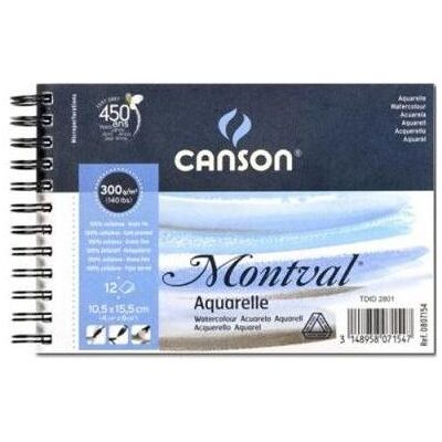 Canson, Heft + Block, AQUARELLBLOCK MONTVAL 10.5x15.5 12bl (10.5 x 15.5 cm) Canson, Heft + Block, AQUARELLBLOCK MONTVAL 10.5x15.5 12bl (10.5 x 15.5 cm)