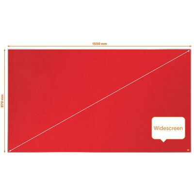Nobo, Pinnwand, Filztafel Impression Pro 1915422 rot, 87x155cm (Pinnwand, 155 x 87 cm) Nobo, Pinnwand, Filztafel Impression Pro 1915422 rot, 87x155cm (Pinnwand, 155 x 87 cm)