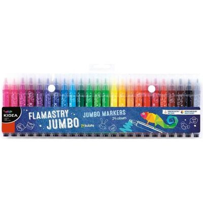 Derform, Malstifte, Jumbo-Marker 24 Farben KIDEA (24x) Derform, Malstifte, Jumbo-Marker 24 Farben KIDEA (24x)