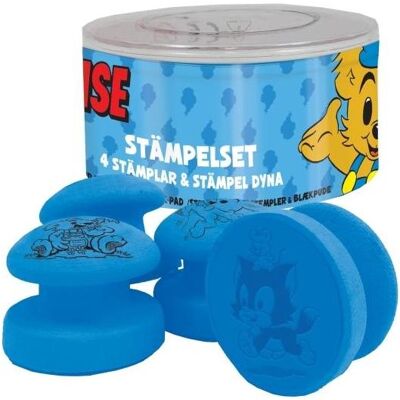 Bamse, Stempel, Stamp Set with 4 stamps and ink pad Bamse, Stempel, Stamp Set with 4 stamps and ink pad