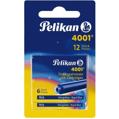 Pelikan Ersatzpatronen + Tintenfass, Tinte 4001 – Standard-Tintenpatronen (Blau, 8 Stk.) Pelikan Ersatzpatronen + Tintenfass, Tinte 4001 – Standard-Tintenpatronen (Blau, 8 Stk.)
