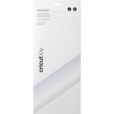 Cricut, Schneideplotter Zubehör, Smart Vinyl Permanent Joy 14x33cm 4 sheets Writable Transparent (P) Cricut, Schneideplotter Zubehör, Smart Vinyl Permanent Joy 14x33cm 4 sheets Writable Transparent (P)