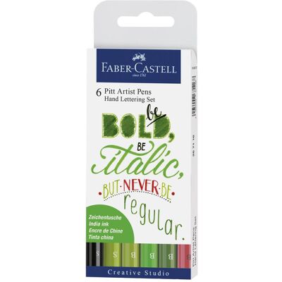 Faber-Castell, Malstifte, Pitt Art Pen Handlettering (6x) Faber-Castell, Malstifte, Pitt Art Pen Handlettering (6x)
