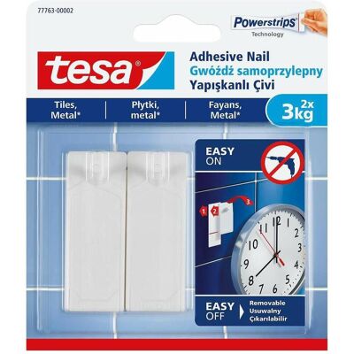 tesa, Klebehaken + Klebenagel, 4042448353764, Weiss tesa, Klebehaken + Klebenagel, 4042448353764, Weiss