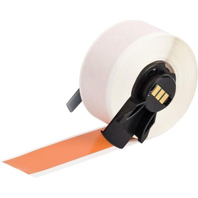 Brady, Etikettenrolle, M6C-1000-439-OR, Vinyl, Orange, glänzend, 25.40 mm x 15.24 m, permanent, Endlos (31.75 mm) Brady, Etikettenrolle, M6C-1000-439-OR, Vinyl, Orange, glänzend, 25.40 mm x 15.24 m, permanent, Endlos (31.75 mm)
