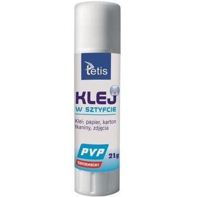 Tetis, Klebestift, PVP-Klebestift (farblos) 21g (12 Stück) BG112-G Tetis, Klebestift, PVP-Klebestift (farblos) 21g (12 Stück) BG112-G
