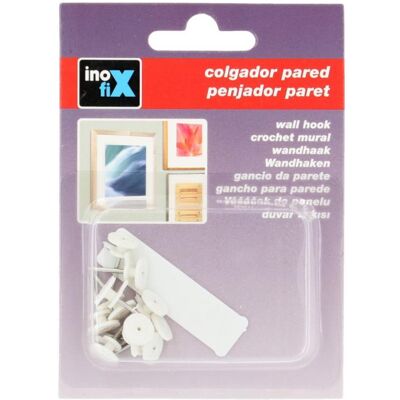 Inofix, Klebehaken + Klebenagel, Frame hanger single for pictures. white 3000-2 (blister 6 unit.) Inofix, Klebehaken + Klebenagel, Frame hanger single for pictures. white 3000-2 (blister 6 unit.)