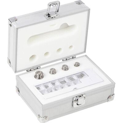 Kern, Feinwaage, F2 1 mg - 50 g Gewichtsatz im Aluminiumetui Edelstahl feingedreht Kern, Feinwaage, F2 1 mg - 50 g Gewichtsatz im Aluminiumetui Edelstahl feingedreht