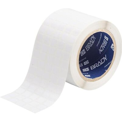Brady, Etikettenrolle, THT-12-423-10, Polyester, Weiss, 12.70 x 11.10 mm, permanent, 5-bahnig (10000 E.) Brady, Etikettenrolle, THT-12-423-10, Polyester, Weiss, 12.70 x 11.10 mm, permanent, 5-bahnig (10000 E.)