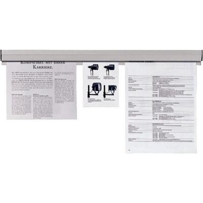 Franken, Prospektständer, Papierklemmschiene Franken, Prospektständer, Papierklemmschiene