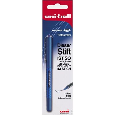 Magni, Schreibstifte, uni-ball 148186 - Tintenroller uni-ball Eye Design, 0,4 mm, Blisterkarte, blau, 1 Stück (1x) Magni, Schreibstifte, uni-ball 148186 - Tintenroller uni-ball Eye Design, 0,4 mm, Blisterkarte, blau, 1 Stück (1x)