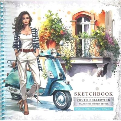 NoName, Heft + Block, Skizzenbuch 200x200/40K glatt Frau FRESH (200x200) NoName, Heft + Block, Skizzenbuch 200x200/40K glatt Frau FRESH (200x200)