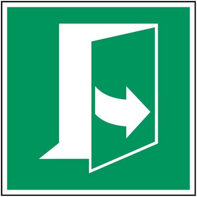 Brady, Informationsschild, ISO-Sicherheitsschild - Tür öffnet durch Ziehen an der linken Seite Brady, Informationsschild, ISO-Sicherheitsschild - Tür öffnet durch Ziehen an der linken Seite