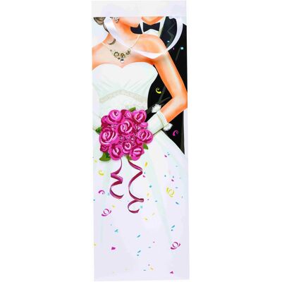 Idena, Geschenkverpackung, Flaschentasche mit Applikation (1x) Idena, Geschenkverpackung, Flaschentasche mit Applikation (1x)