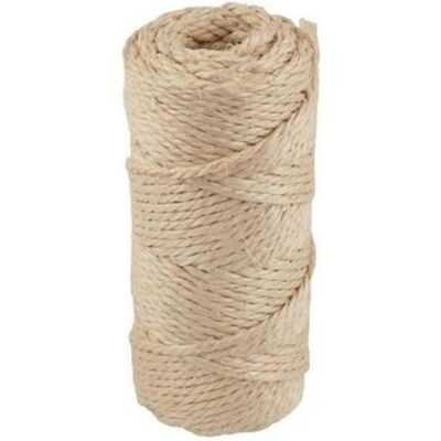 Agipa, Verpackungsmaterial, Sisal-Kordel, aus Naturfaser, L„nge: 100 m (1 Stk.) Agipa, Verpackungsmaterial, Sisal-Kordel, aus Naturfaser, L„nge: 100 m (1 Stk.)