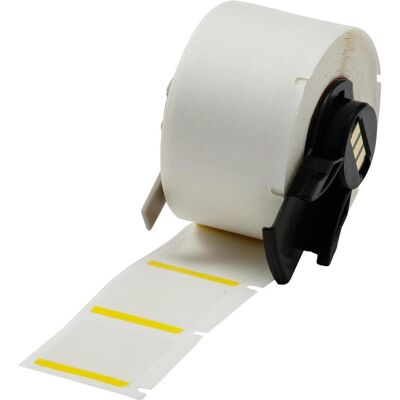 Brady, Etikettenrolle, M6-19-494-YL, Polyester, Weiss/Gelb, glänzend, 25.40 x 25.40 mm, permanent (250 E.) (25.40 mm) Brady, Etikettenrolle, M6-19-494-YL, Polyester, Weiss/Gelb, glänzend, 25.40 x 25.40 mm, permanent (250 E.) (25.40 mm)