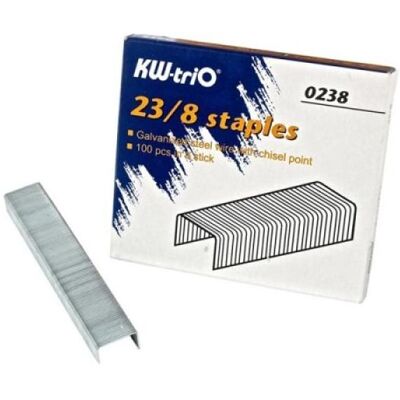 KW-Trio, Büroklammer, Heftklammern KWTrio 23/8 8mm 1000Stk. (1000x) KW-Trio, Büroklammer, Heftklammern KWTrio 23/8 8mm 1000Stk. (1000x)